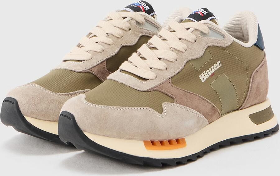 Blauer.USA Sneakers laag taupe enziaan mokka kaki - Foto 6
