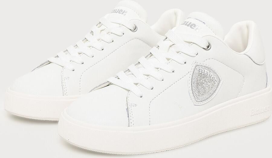 Blauer Victory sneakers van wit leer - Foto 3