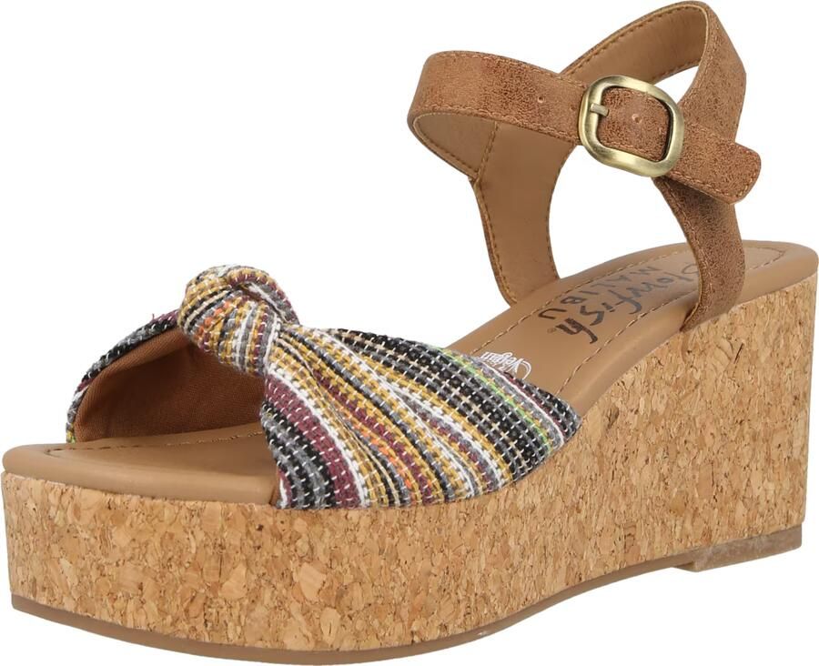 Blowfish Malibu Sandalen met riem 'ADORE' blauw lichtbruin lila wit