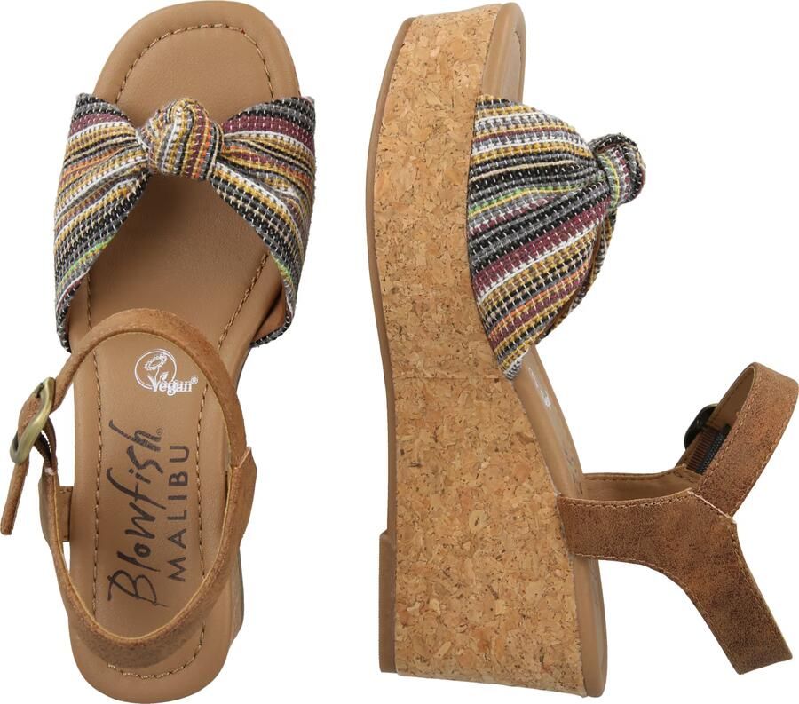 Blowfish Malibu Sandalen met riem 'ADORE' blauw lichtbruin lila wit - Foto 2