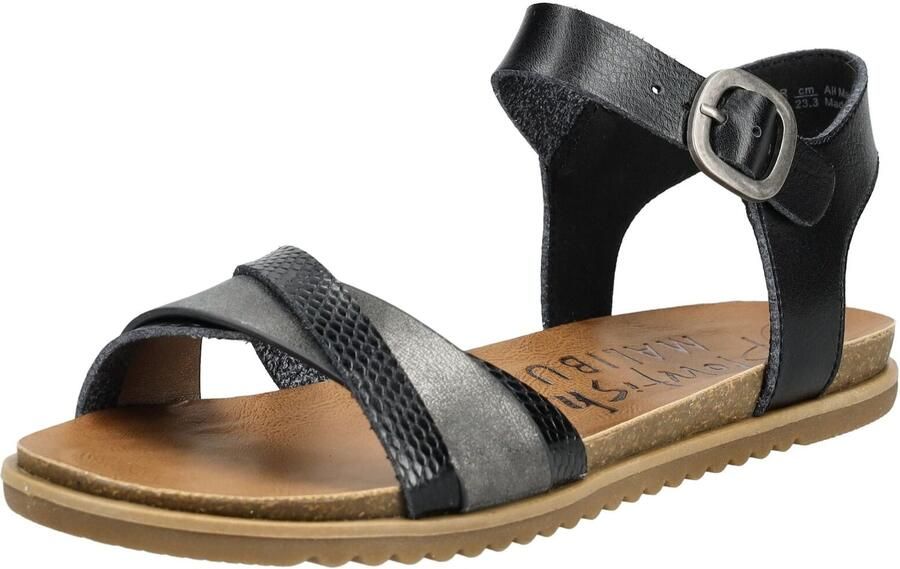 Blowfish Malibu Sandalen met riem antraciet zwart