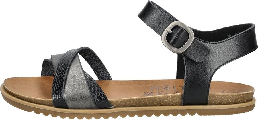 Blowfish Malibu Sandalen met riem antraciet zwart - Foto 6