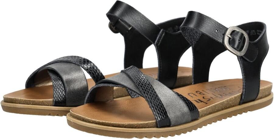 Blowfish Malibu Sandalen met riem antraciet zwart - Foto 5