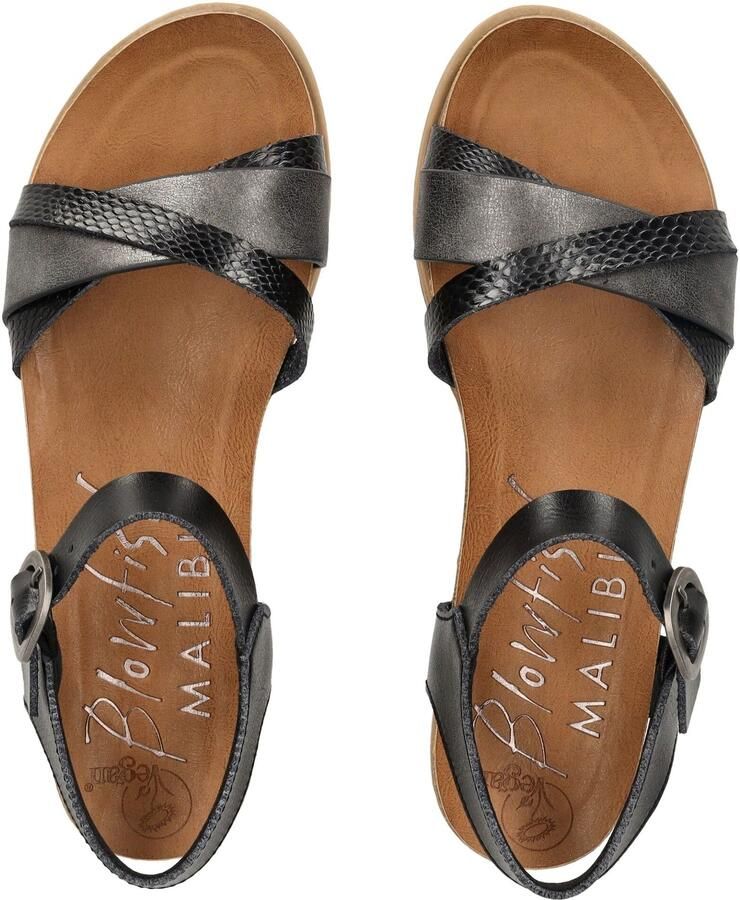 Blowfish Malibu Sandalen met riem antraciet zwart - Foto 2