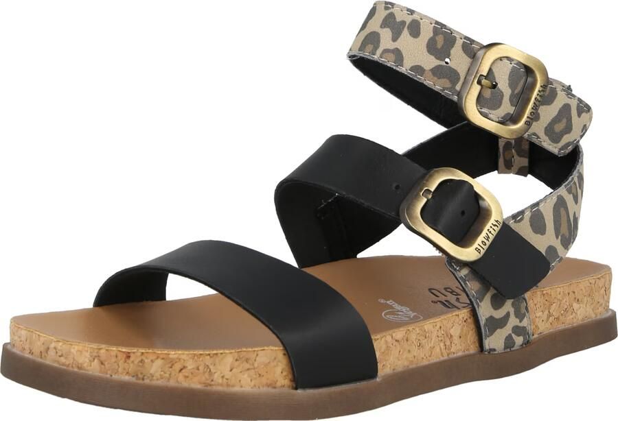 Blowfish Malibu Sandalen met riem 'LAWSON' donkerbeige bruin zwart - Foto 2