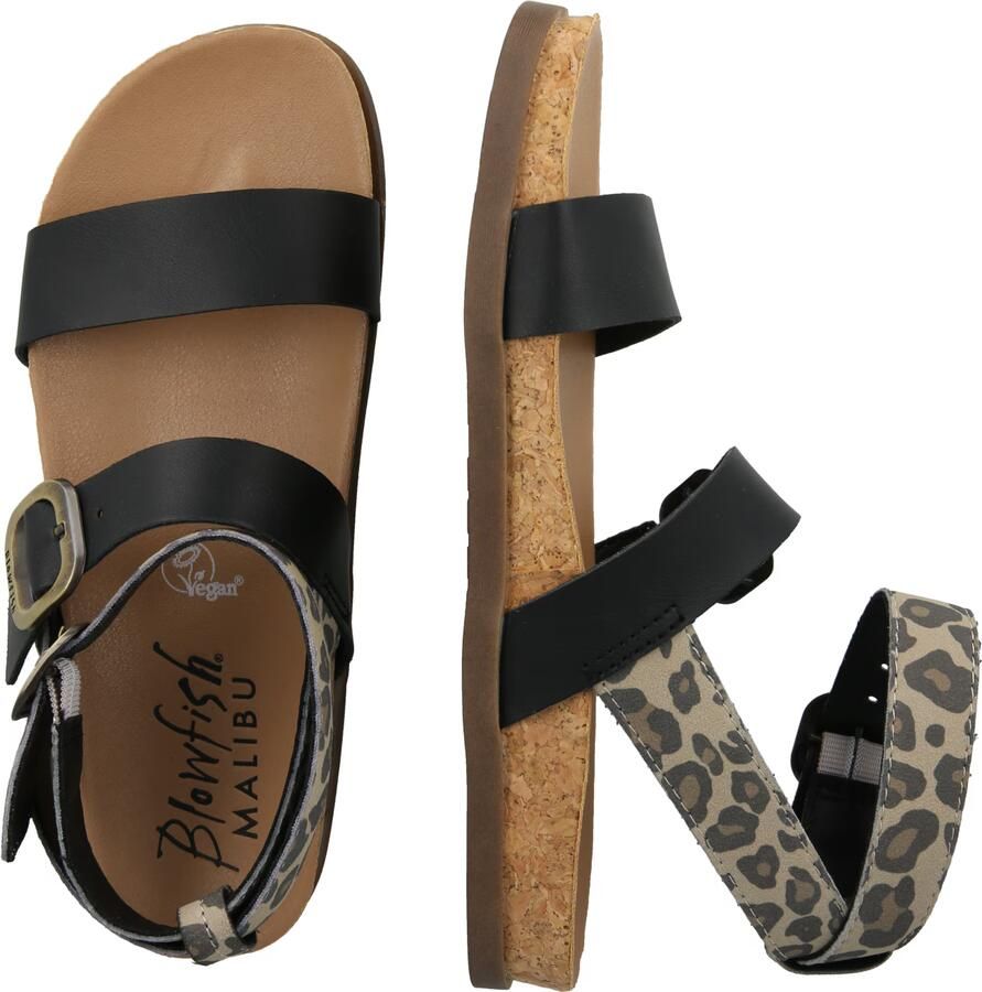 Blowfish Malibu Sandalen met riem 'LAWSON' donkerbeige bruin zwart - Foto 3