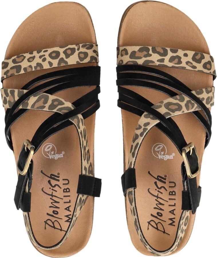 Blowfish Malibu Sandalen met riem 'LIGHT UP' beige bruin antraciet zwart - Foto 4