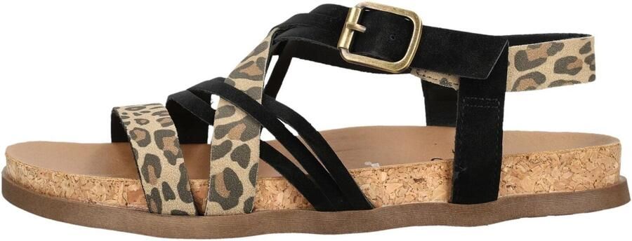 Blowfish Malibu Sandalen met riem 'LIGHT UP' beige bruin antraciet zwart - Foto 8