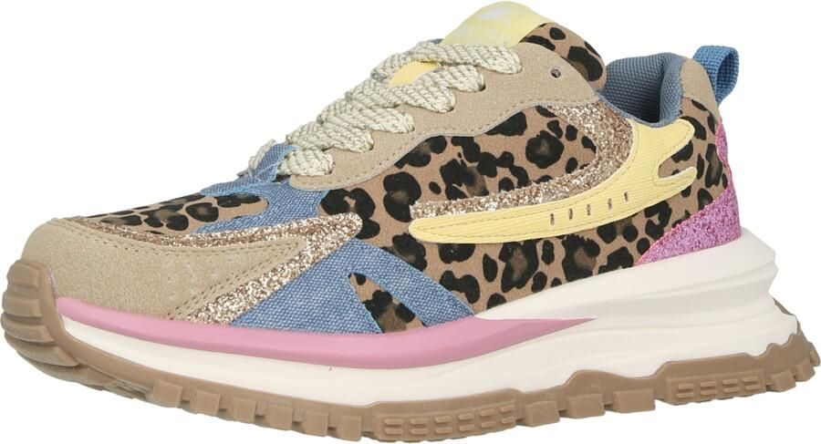 Blowfish Malibu Sneakers laag sand blauw geel zwart