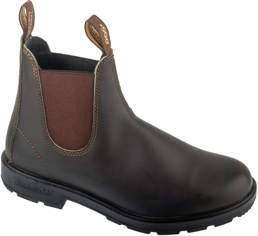 Blundstone 500 Stout Bruin Leren Zwarte Enkellaarsjes Fashion Wear Volwassen - Foto 8