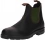 Blundstone Stiefel Boots #519 Stout Brown Leather with Olive Elastic (500 Series)-12UK - Thumbnail 4