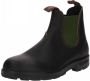 Blundstone Stiefel Boots #519 Leather Elastic (500 Series) Stout Brown Olive-3UK - Thumbnail 4