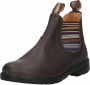 Blundstone Kinder Stiefel Boots #1413 Leather Elastic (Kids) Brown Stripes-K10UK - Thumbnail 3