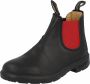 Blundstone Kinder Stiefel Boots #581 Leather Elastic (Kids) Black Red-K13UK - Thumbnail 2