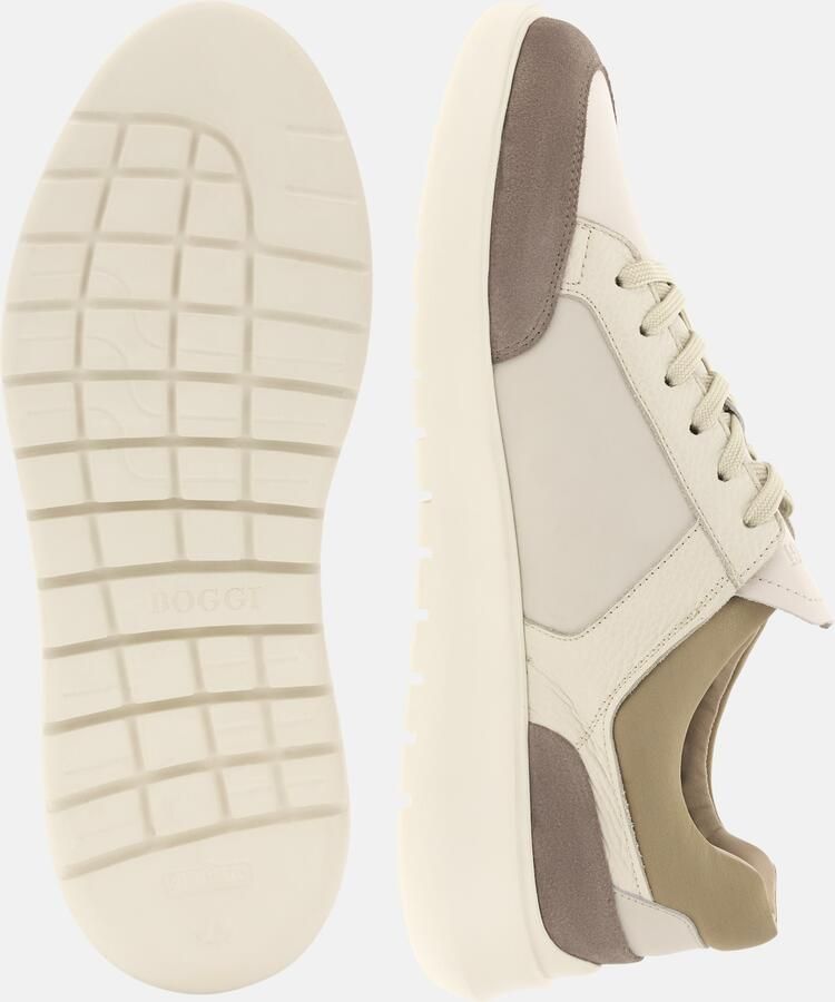 Boggi Milano Sneakers laag 'Nimbus' beige sand olijfgroen - Foto 3