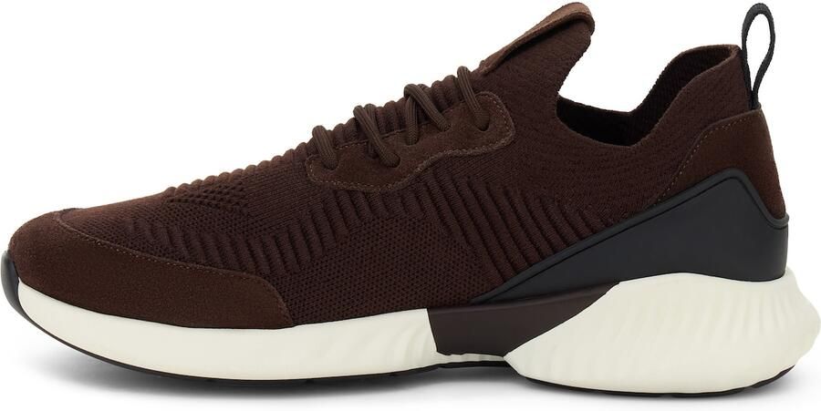 Boggi Milano Sneakers laag 'Willow' donkerbruin zwart