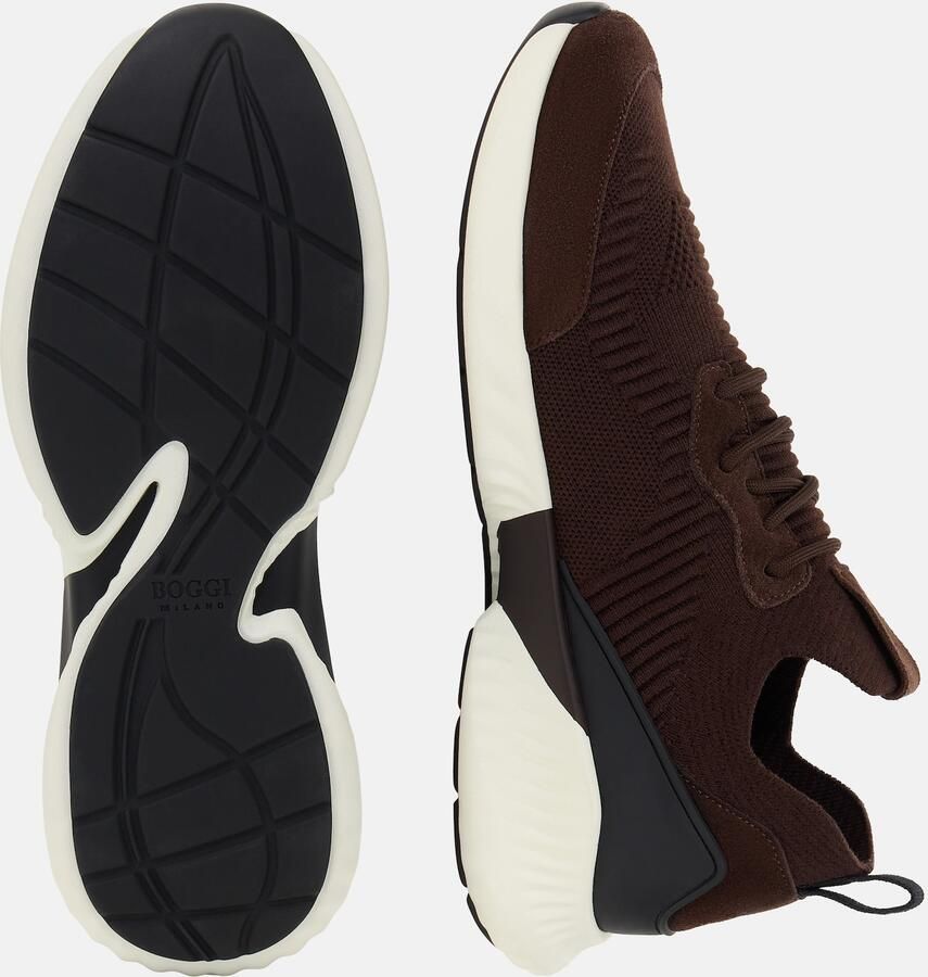 Boggi Milano Sneakers laag 'Willow' donkerbruin zwart - Foto 3