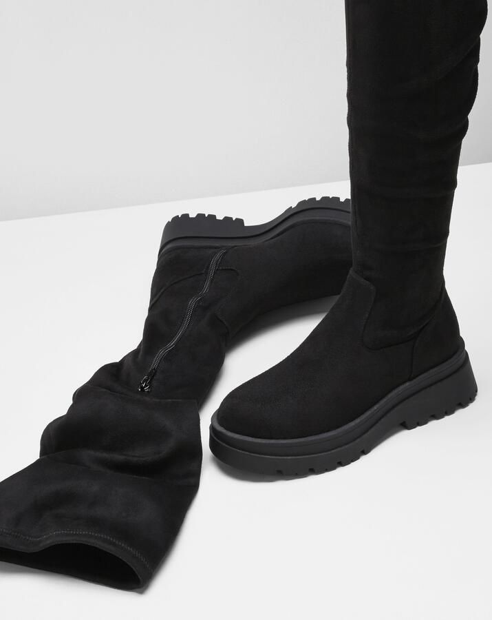 Bonprix Overknee laarzen zwart - Foto 3