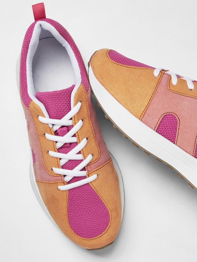 Bonprix Sneakers laag abrikoos rosa - Foto 4