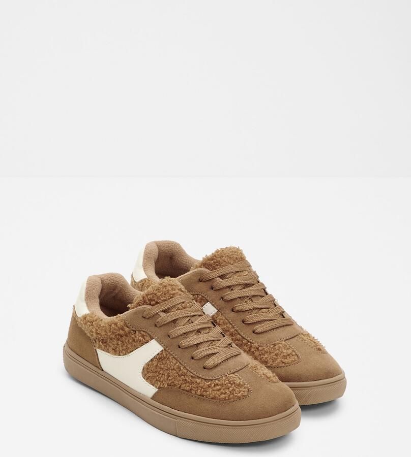 Bonprix Sneakers laag bruin wit - Foto 2