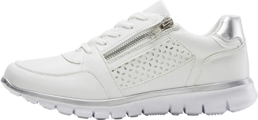 Bonprix Sneakers laag zilver wit