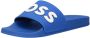 Hugo Boss Groene Heren Slider Slippers Blue Heren - Thumbnail 2