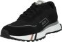 Hugo Boss Zwarte Leren Sneakers Kane Runn Black Heren - Thumbnail 4