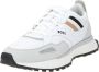 Hugo Boss Sportieve Stijl Witte Sneakers met Merks Kenmerkende Gestreepte Tape White Heren - Thumbnail 4