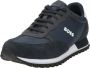 BOSS Lage Sneakers Heren Parkour-l Runn Maat: 41 Materiaal: Leer Kleur: Blauw - Thumbnail 4