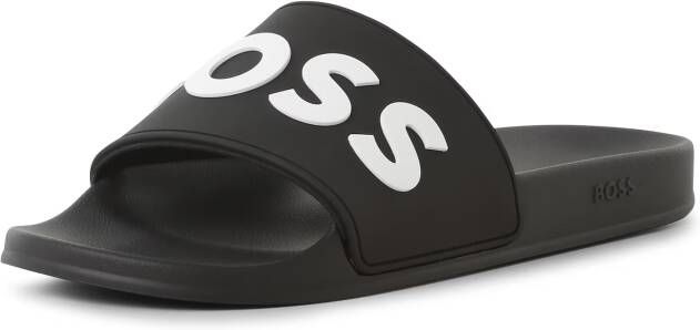 Hugo Boss Print Patroon Pantoffels Mannen Herfst Winter Zwart Black Heren - Foto 5