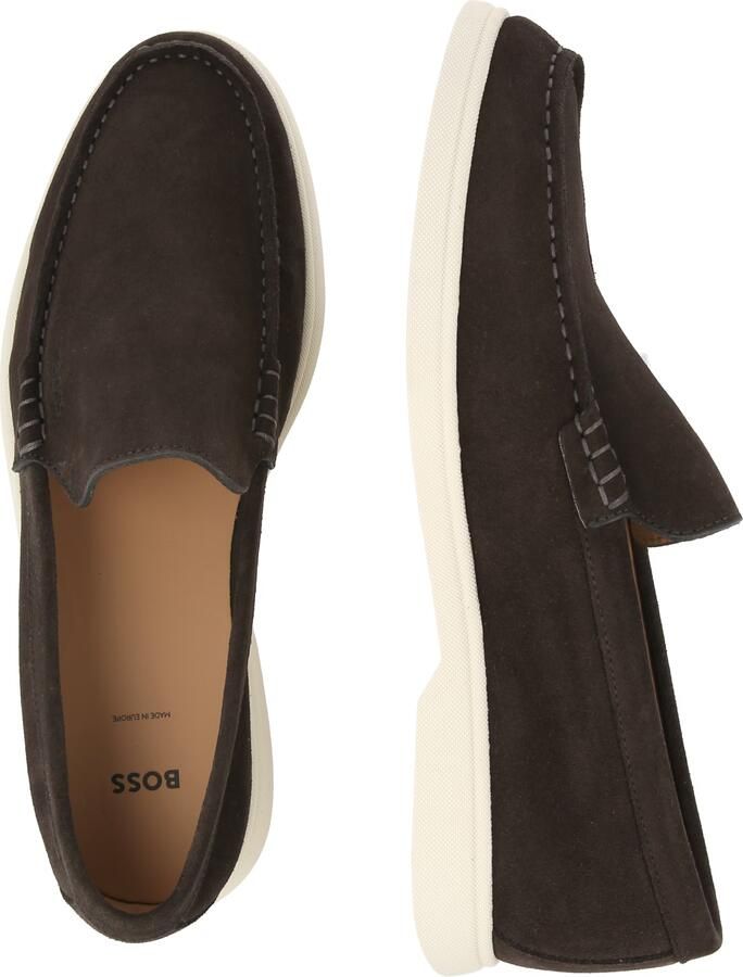 BOSS Heren Loafer Bruin 50543083 202 Sienne Loaf Sd N - Foto 8