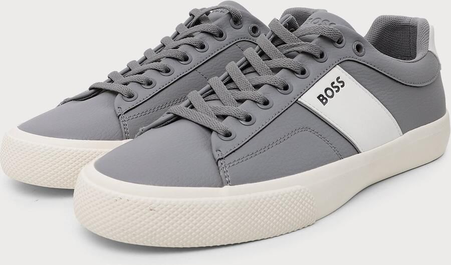BOSS Sneakers laag 'Aiden' basaltgrijs wit - Foto 4