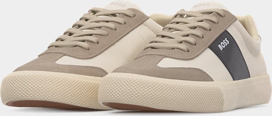 BOSS Sneakers laag 'Aiden Tenn' beige donkerbeige zwart wit - Foto 6