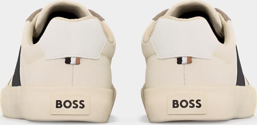 BOSS Sneakers laag 'Aiden Tenn' beige donkerbeige zwart wit - Foto 5
