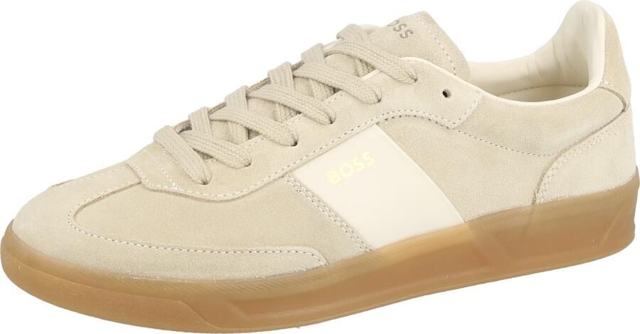 Boss low top sneakers van echt rundleer model 'BRENTA_TENN'