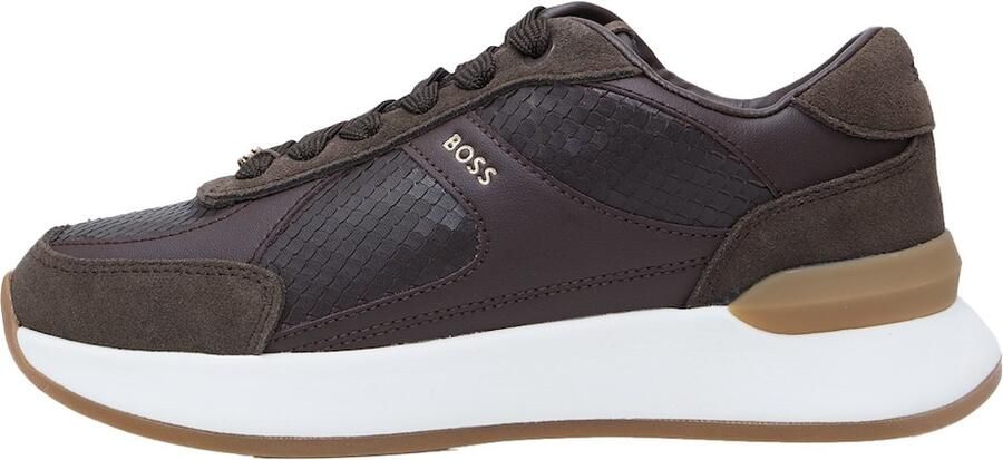 BOSS Sneakers laag bruin