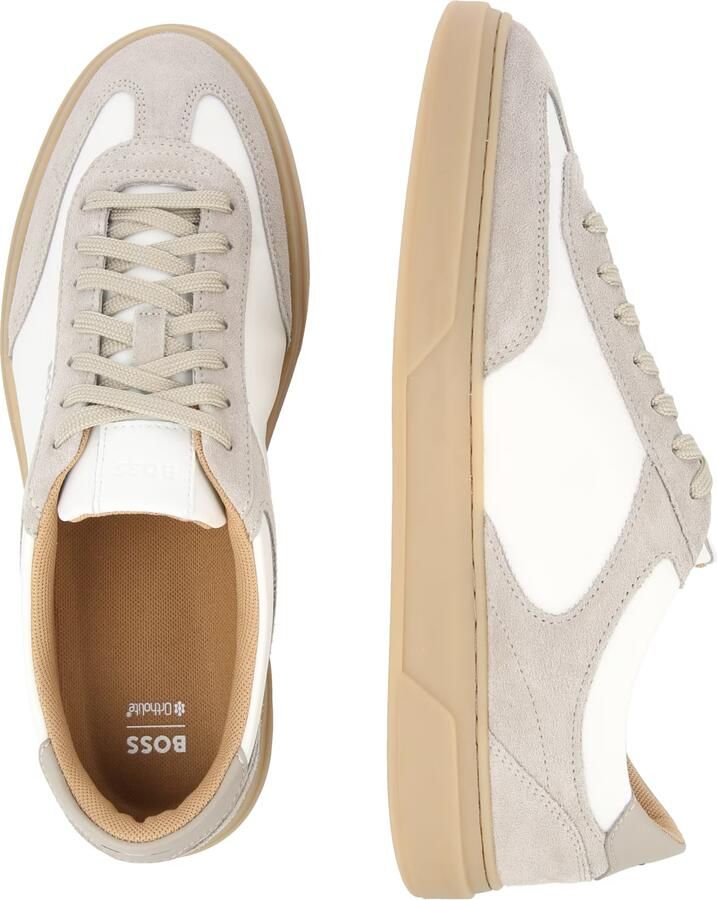 Boss Low-top-sneakers van echt rundleer Model 'KIERAN_TENN' - Foto 3