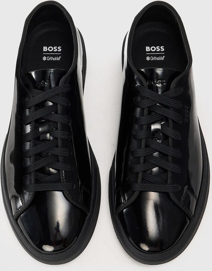 Boss Lage sneakers van echt runderleer model 'KIERAN' - Foto 3
