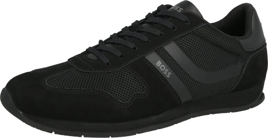BOSS Orange suède sneakers zwart - Foto 6