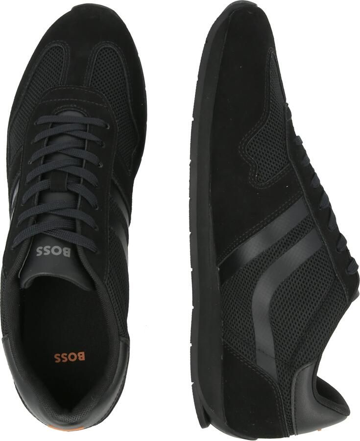 BOSS Orange suède sneakers zwart - Foto 3