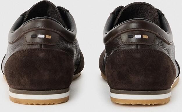 BOSS Sneakers laag 'Lineor' donkerbruin goud - Foto 6
