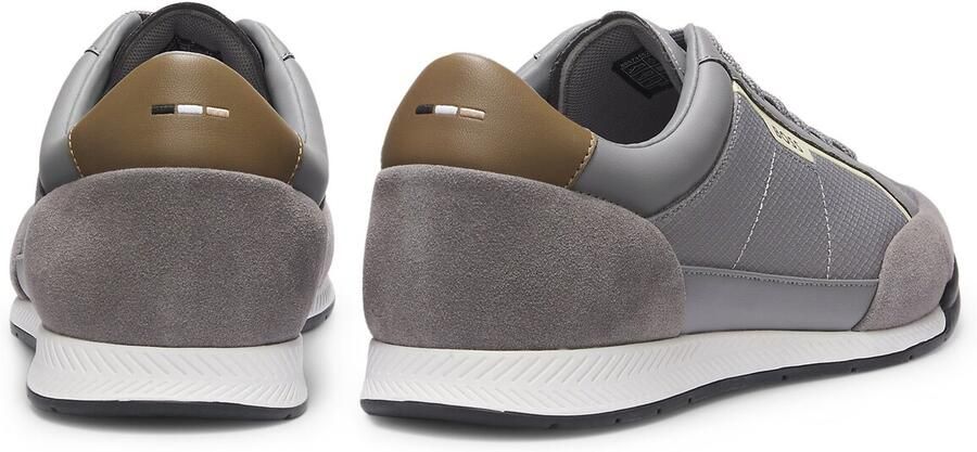 BOSS Sneakers laag 'Nitan' bruin grijs stone grey - Foto 5