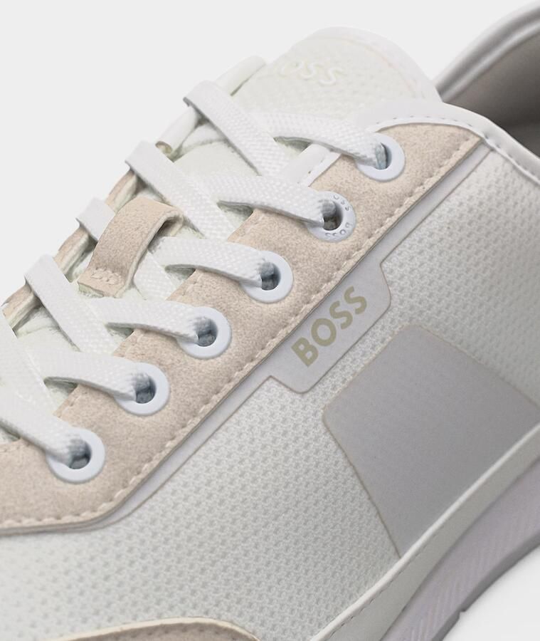 BOSS Sneakers laag 'Nitan' donkerbeige lichtgrijs wit - Foto 3