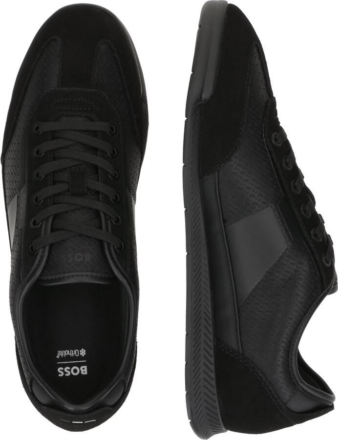 Hugo Boss Heren Sneakers Zwart 50557877 005 Nitan Lowp Nymn - Foto 3