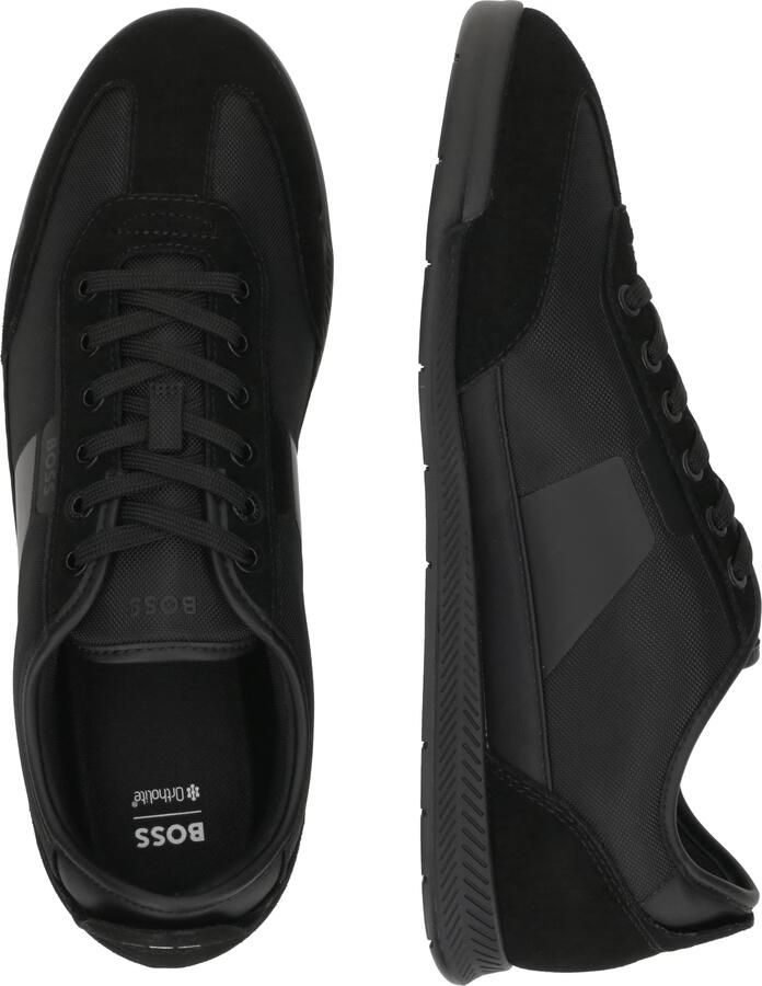 Boss Lage sneakers met applicaties in suèdelook model 'NITAN_LOWP_NYMITH' - Foto 5
