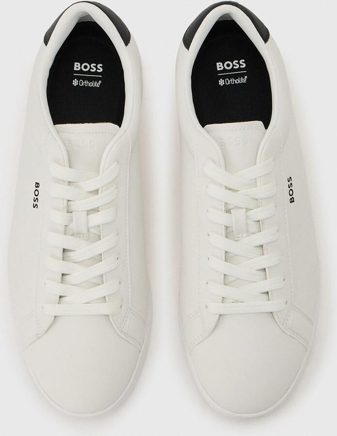 Boss Sneakers in leerlook model 'Nitan_Lowp_pltd' - Foto 3