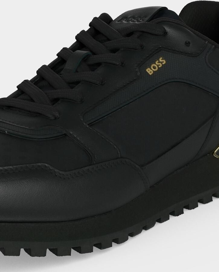 Boss Sneakers van echte leermix model 'PARKOUR-L_RUNN_NMNAL' - Foto 3