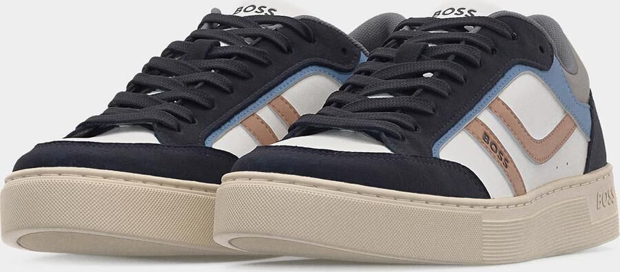 BOSS Sneakers laag 'Rhys_Tenn' marine blauw denim mokka wolwit - Foto 11