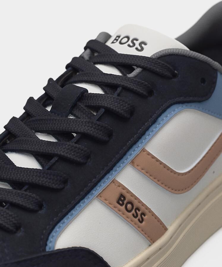 BOSS Sneakers laag 'Rhys_Tenn' marine blauw denim mokka wolwit - Foto 8