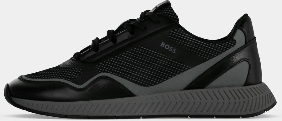BOSS Sneakers laag 'Titanium' grijs zwart